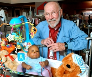 Long-time Le Bonheur Volunteer, Clint Trusty, is happy to know that the trust he set up for Le Bonheur will continue to help his little babies even after his death.