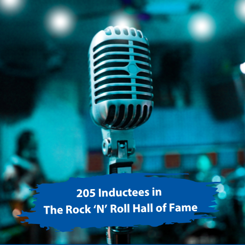 205 Inductees in to the Rock 'n' Roll Hall of Fame within a 100 mile radius of Memphis