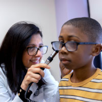 Dr. Rana Assfoura with patient